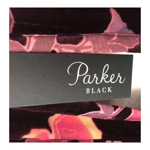 NWT Parker “Black” line. Floral Burnout Velvet - Picture 3 of 9
